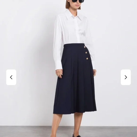 MaxMara Studio Doria Classic White Shirt NWT- size 16 - Picture 3 of 15